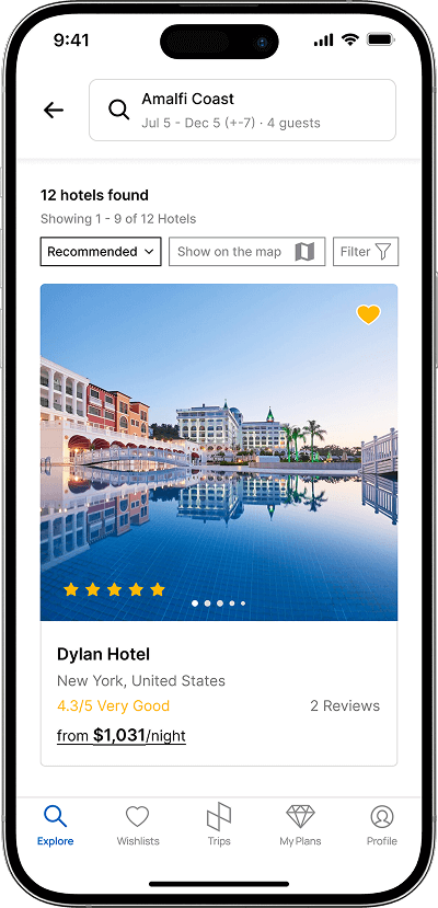 Vacation rental script property details screen